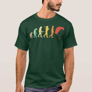 Paraglider Evolution Vintage Retro Paragliding T-Shirt