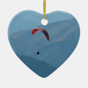 Paraglider Paragliding Para Glide Ceramic Ornament
