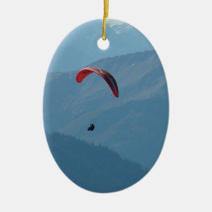 Paraglider Paragliding Para Glide Ceramic Ornament