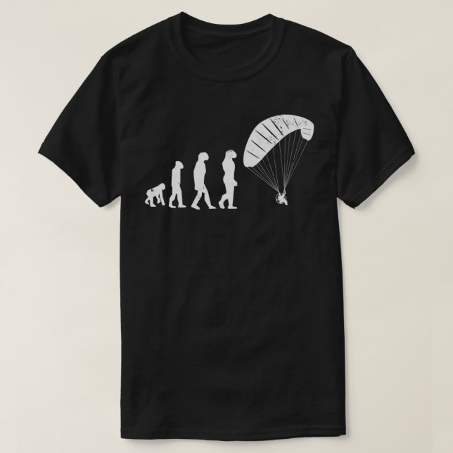Paraglider Paramotors Evolution Gift T-Shirt (Design Front)