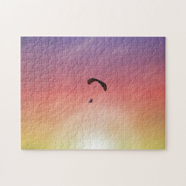 Paraglider Parasailing Sunset Puzzle (Horizontal)