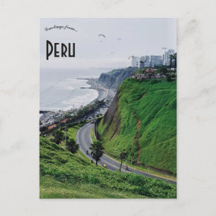 Paragliders in Peru Postcard