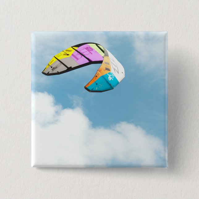 PARAGLIDING 2 INCH SQUARE BUTTON (Front)