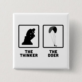 Paragliding 2 Inch Square Button