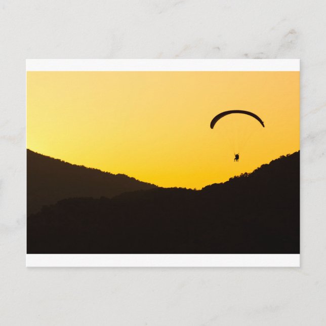 paragliding-at-sunset postcard (Front)
