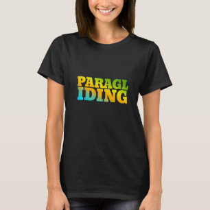 Paragliding Designed With Nature Colours T-Shirt