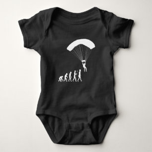 Paragliding Evolution Parachute Air Sport Skidiver Baby Bodysuit