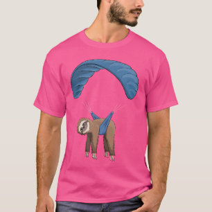 Paragliding Flying Sloth Skydiving Paraglider T-Shirt