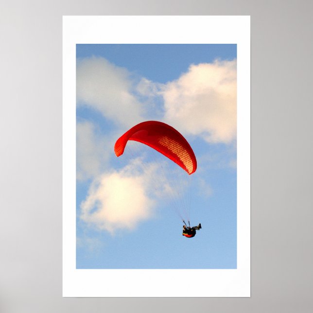PARAGLIDING IN JERSEY POSTER (Front)