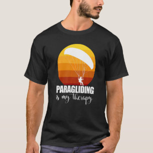Paragliding Is My Therapy Women Paraglider Advent T-Shirt