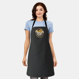 Paragliding Live To Fly Mountains Adventure Emblem Apron