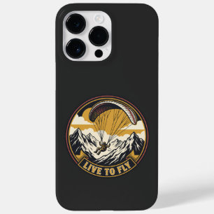 Paragliding Live To Fly Mountains Adventure Emblem Case-Mate iPhone 14 Pro Max Case