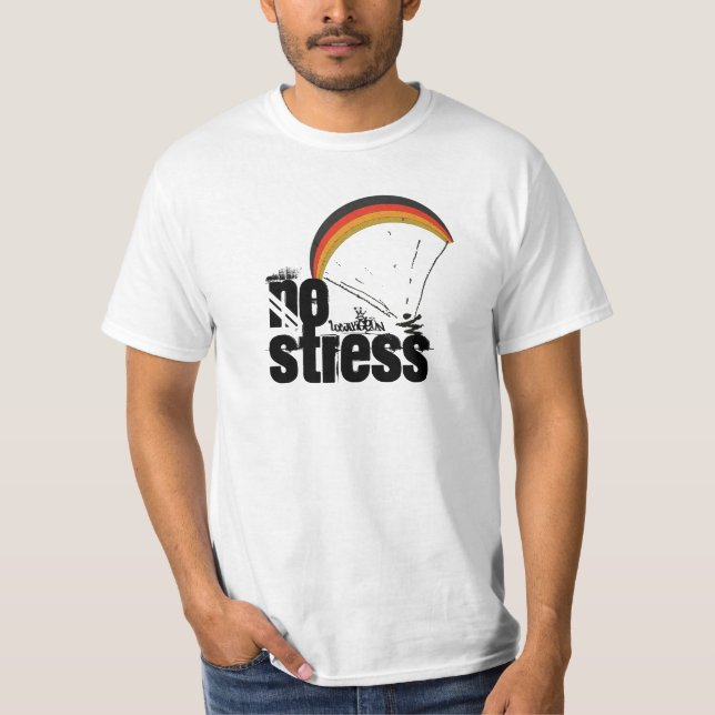 Paragliding - No Stress T-Shirt (Front)