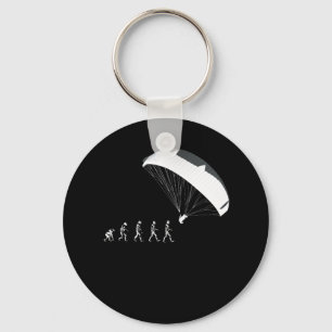Paragliding Parachutes Soaring Evolution Keychain
