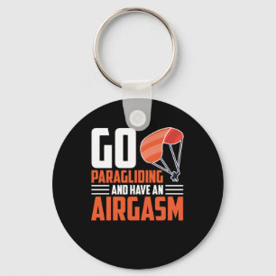 Paragliding Paraglider Keychain