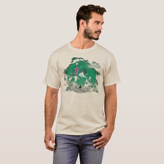 PARAGLIDING PG-CIRCLE 003 Ponto Central T-Shirt