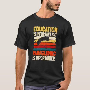 Paragliding Retro Vintage Education Paragliders Pa T-Shirt