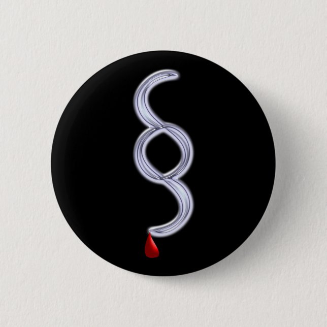 paragraph Gesetz Blut Blutstropfen 2 Inch Round Button (Front)
