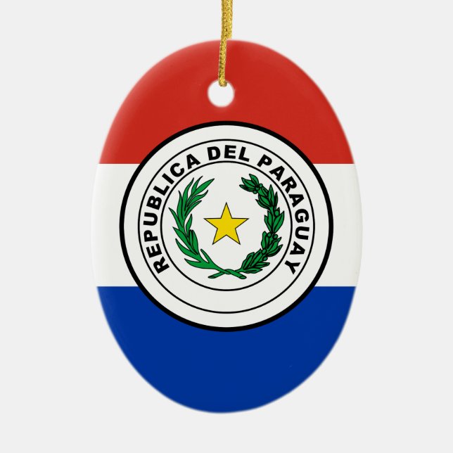 Paraguay Ceramic Ornament (Front)