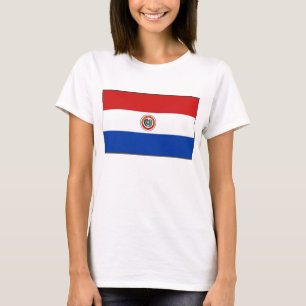 Paraguay Drapeau x Carte T-shirt