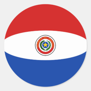 Paraguay Fisheye Flag Sticker
