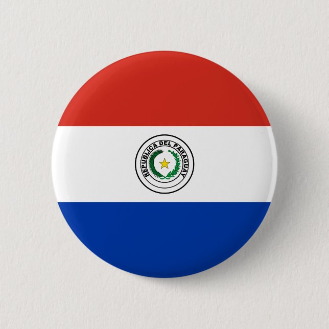 Paraguay Flag 2 Inch Round Button (Front)
