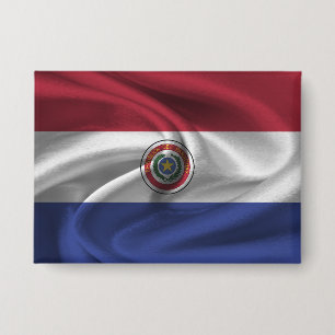 Paraguay Flag Button