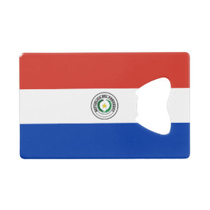 Paraguay Flag Credit Card Bottle Opener