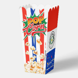 Paraguay flag favor box
