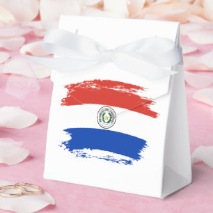 Paraguay flag favor box