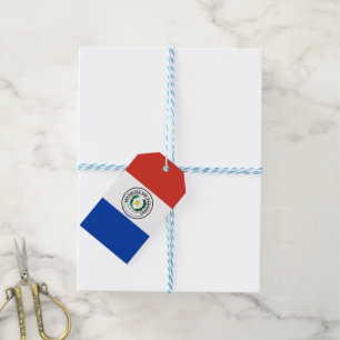 Paraguay flag gift tags