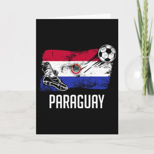 Paraguay Flag Jersey Paraguayan Soccer Team Paragu Card