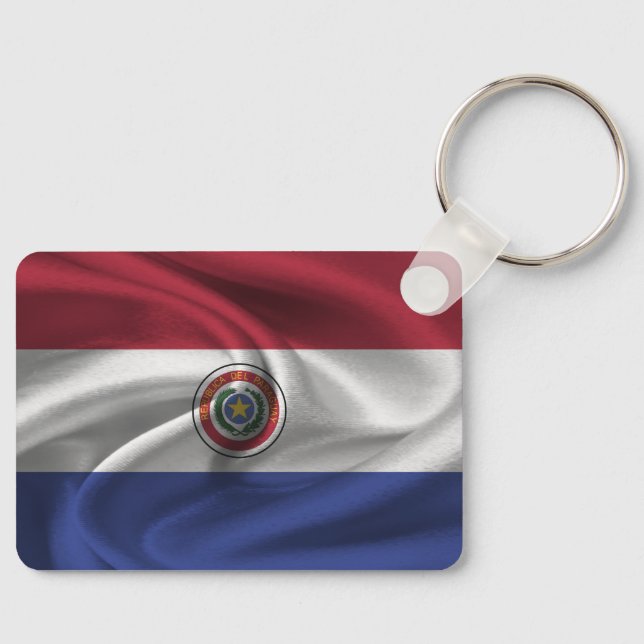 Paraguay Flag Keychain (Front)