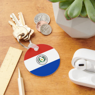 Paraguay flag keychain