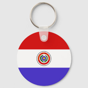 Paraguay Flag Keychain