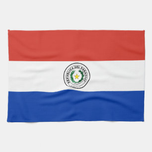 Paraguay flag kitchen towel