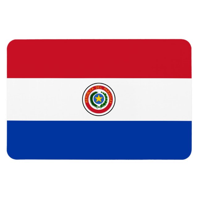 Paraguay Flag Magnet (Horizontal)
