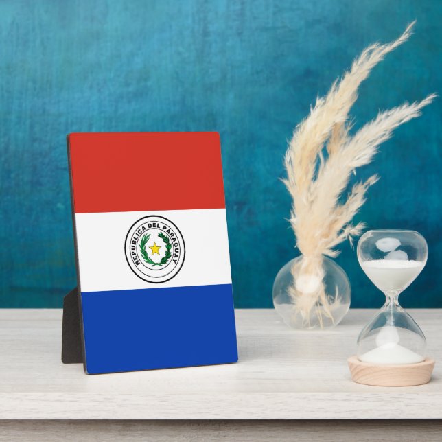 Paraguay flag plaque (Side)