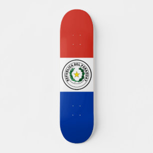 Paraguay flag skateboard