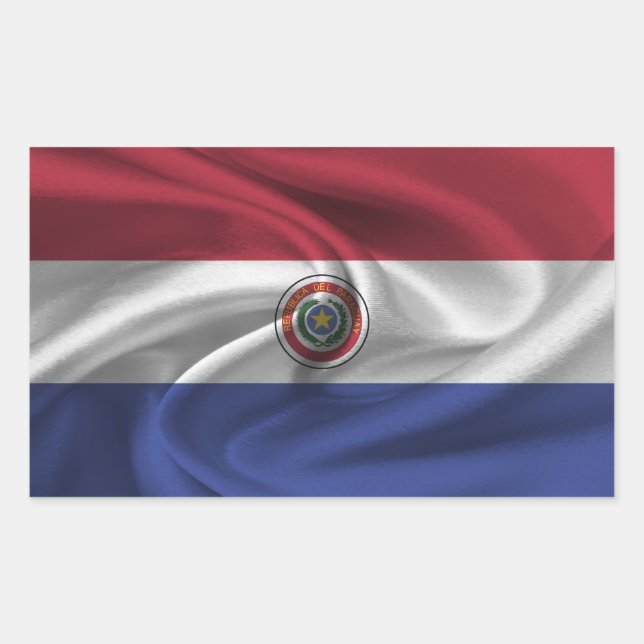 Paraguay Flag Sticker (Front)