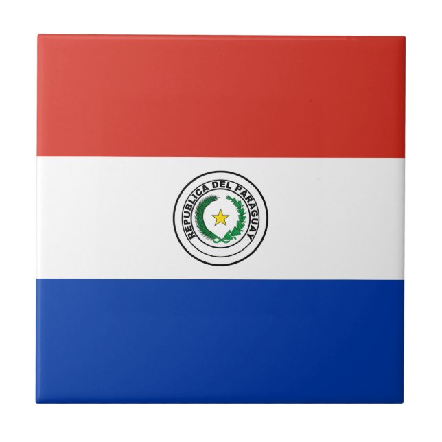 Paraguay Flag Tile (Front)