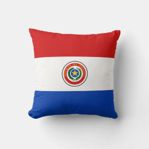 Paraguay Flag x Flag Pillow