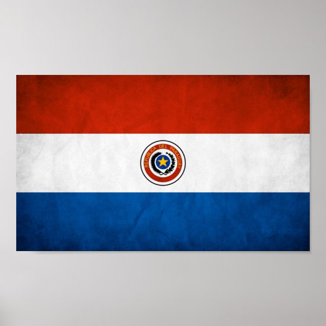 Paraguay National Flag Poster (Front)