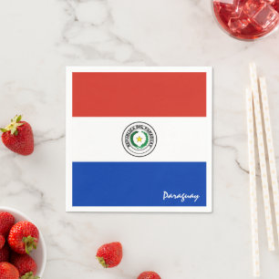 Paraguay & Paraguay Flag party fashion /sports fan Napkin