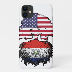 Paraguay Paraguayan American USA Tree Roots Flag iPhone 11 Case