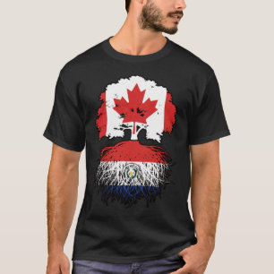 Paraguay Paraguayan Canadian Canada Tree Roots T-Shirt