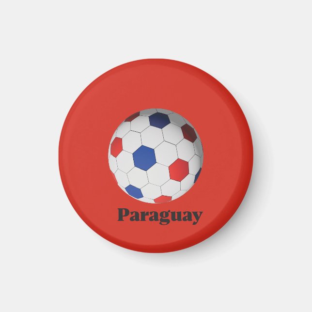 Paraguay Soccer Magnet (Front)
