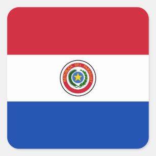 PARAGUAY SQUARE STICKER