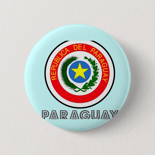 Paraguayan Emblem 2 Inch Round Button (Front)