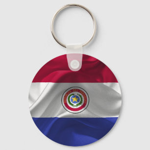 Paraguayan flag keychain